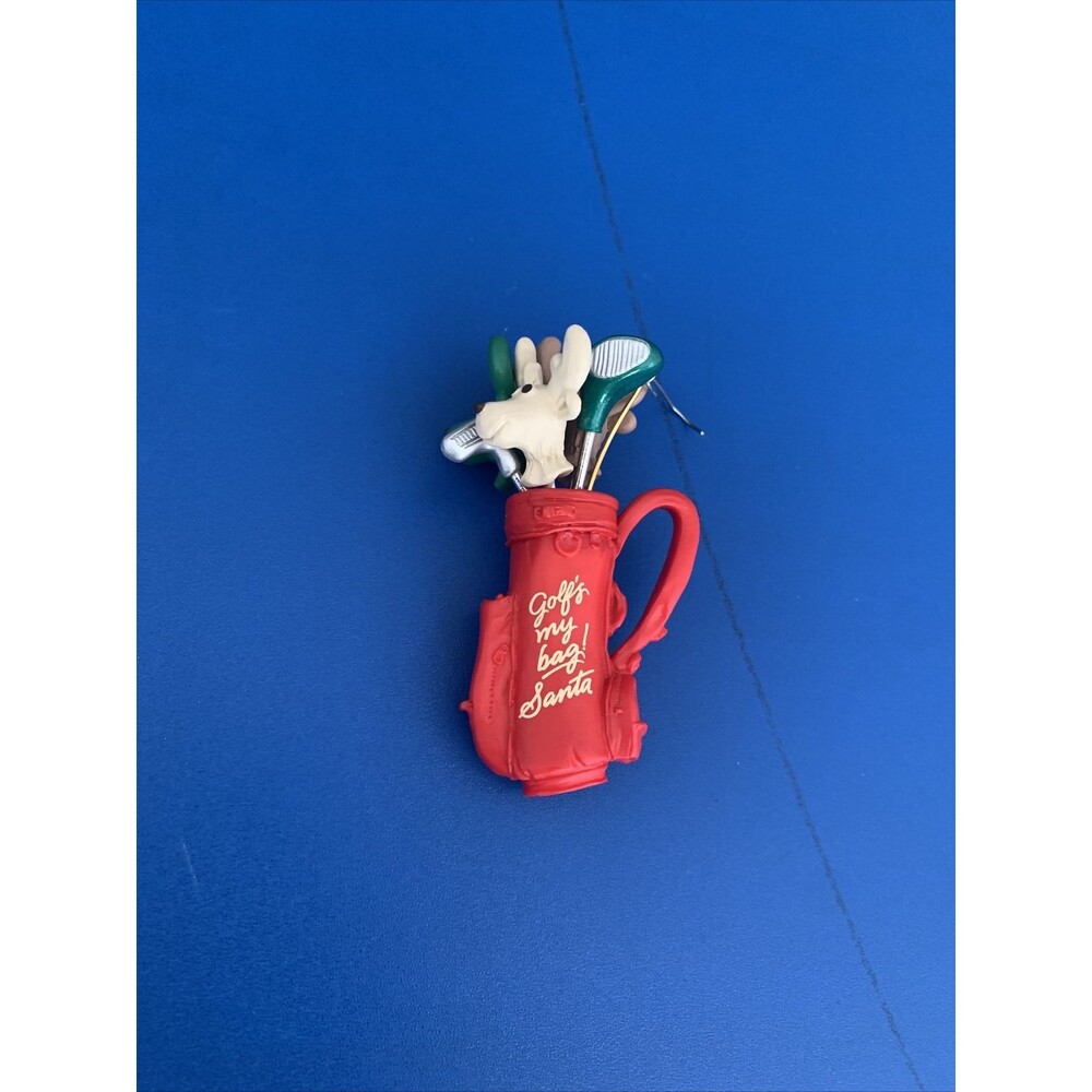 Vintage 1990 Hallmark Keepsake Golf's My Bag Christmas Ornament Holiday Tree
